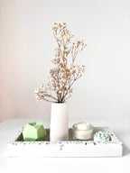 "Touch of Nature" Didelis Žalsvų Akcentų Rankų Darbo Žvakių ir Vazelės Rinkinys