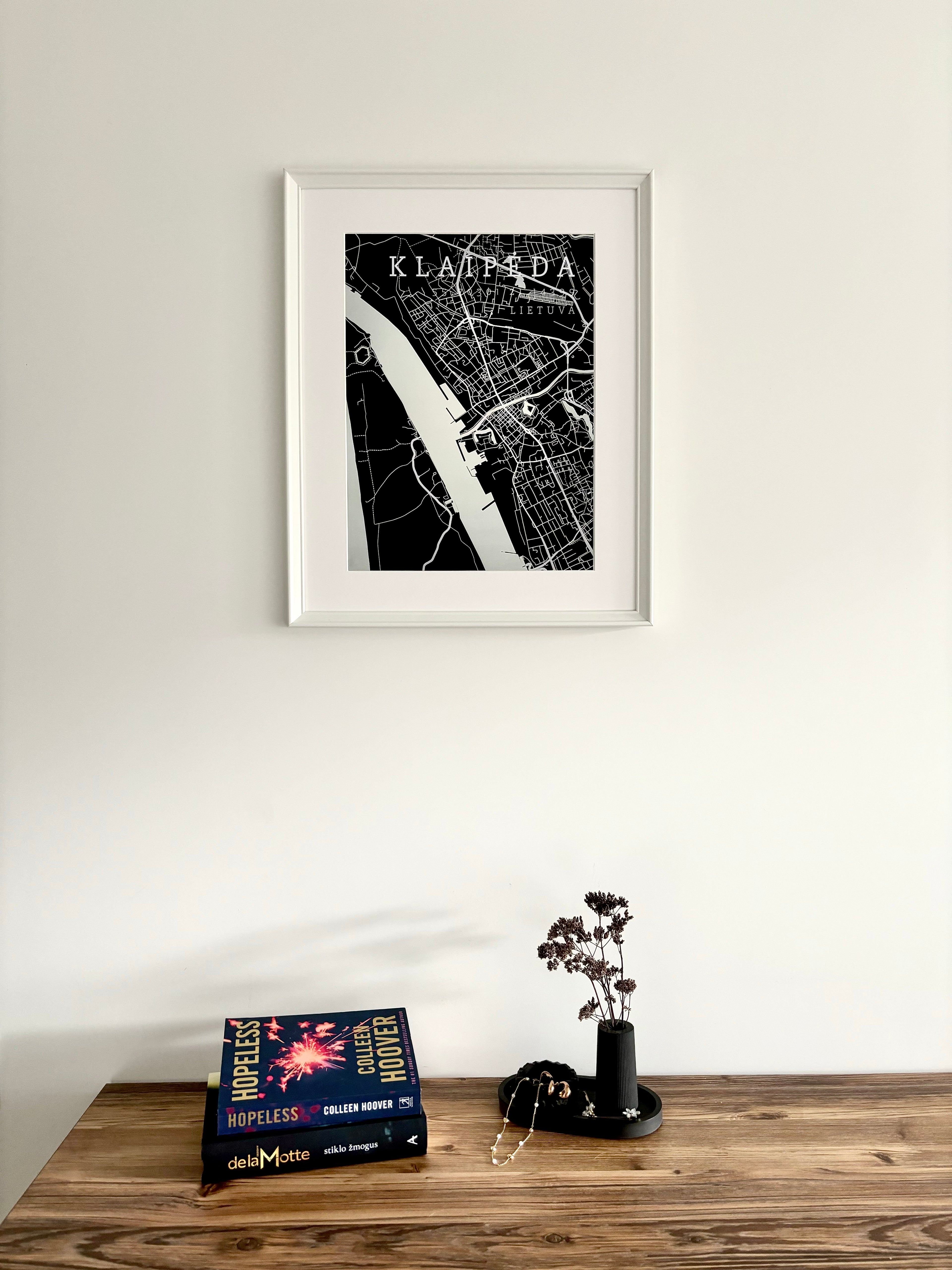 Minimalistinis Miesto Žemėlapis Pilnas