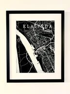 Minimalistinis Miesto Žemėlapis Pilnas