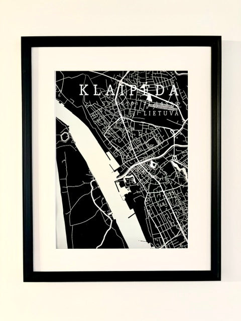 Minimalistinis Miesto Žemėlapis Pilnas
