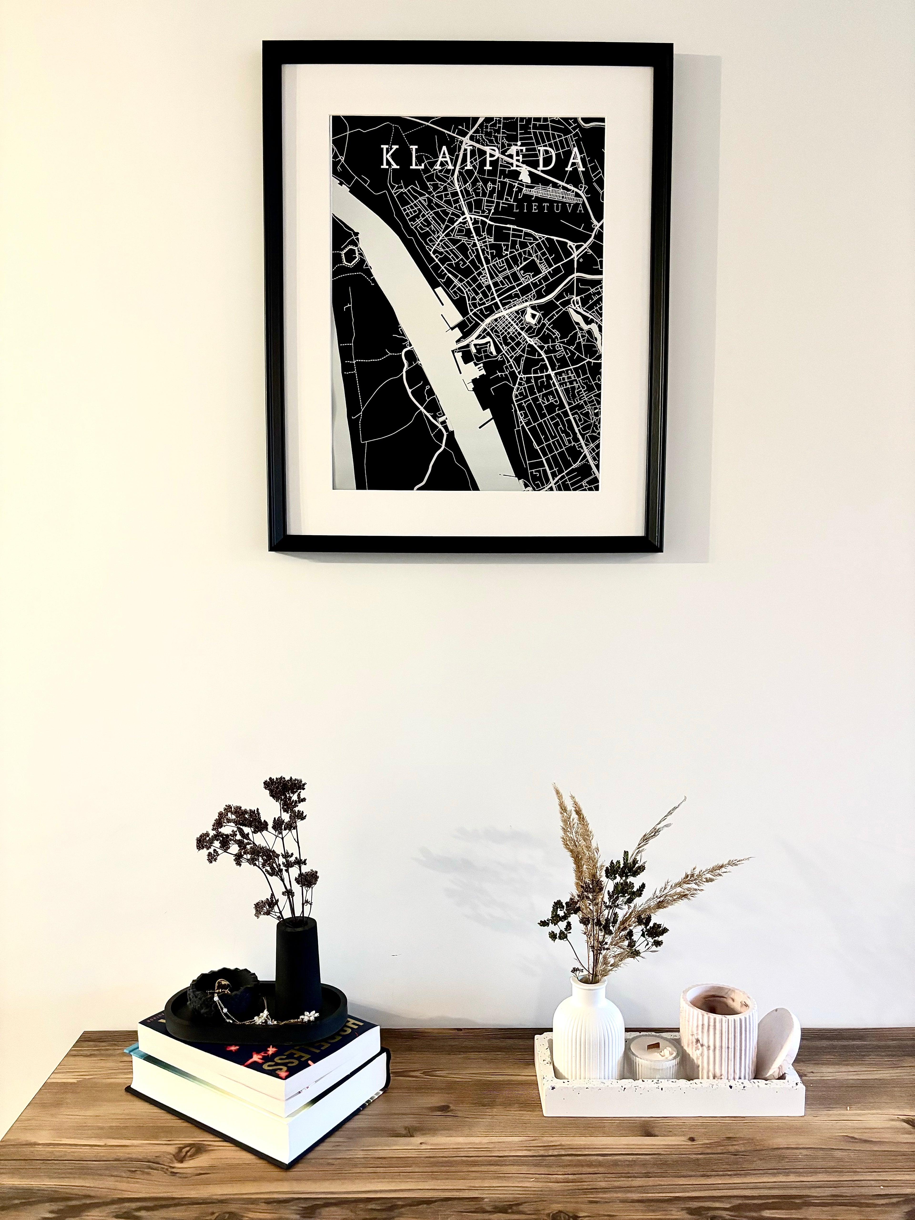 Minimalistinis Miesto Žemėlapis Pilnas