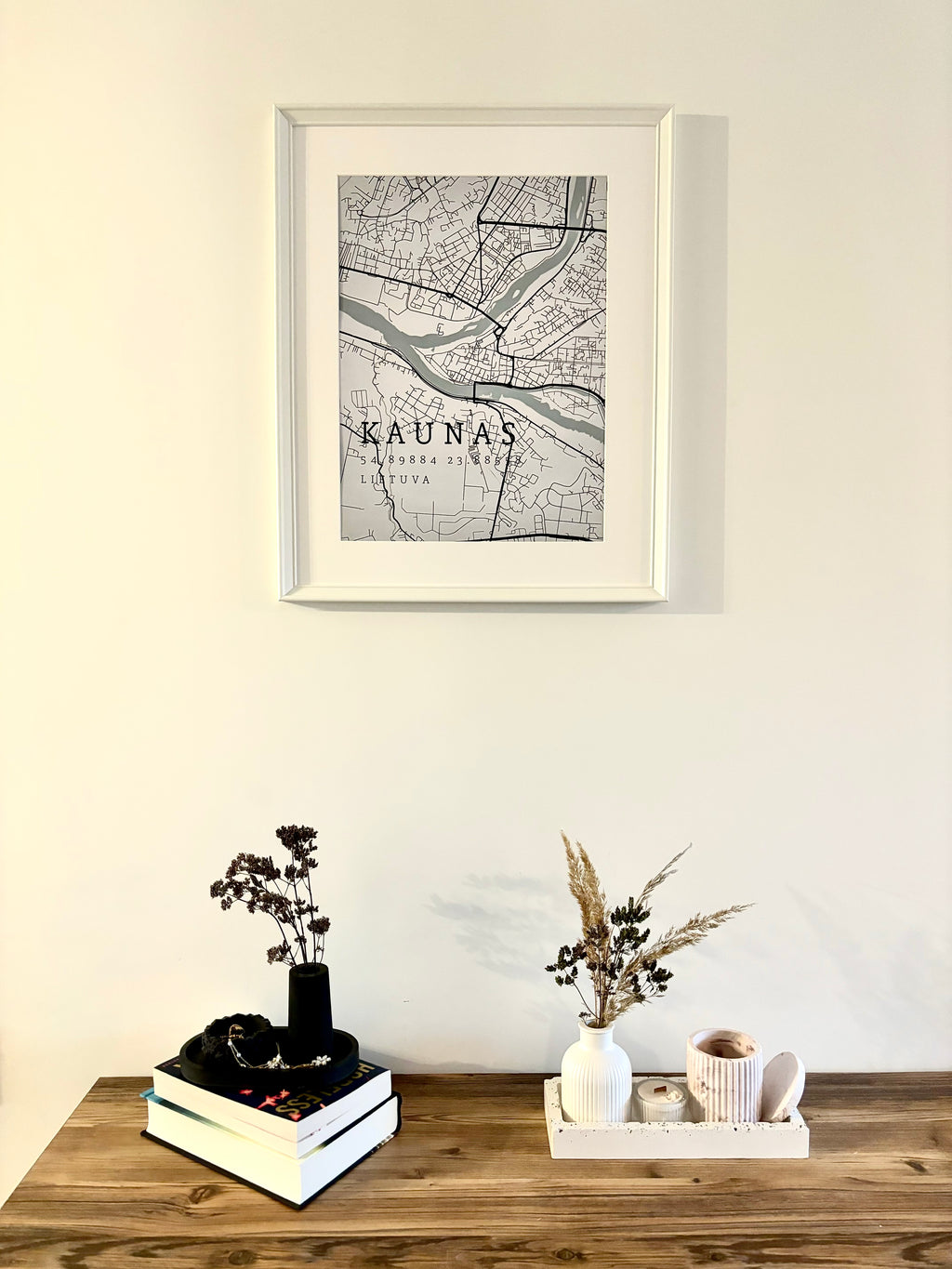 Minimalistinis Miesto Žemėlapis Pilnas