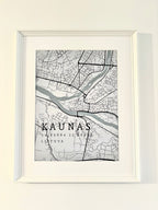 Minimalistinis Miesto Žemėlapis Pilnas