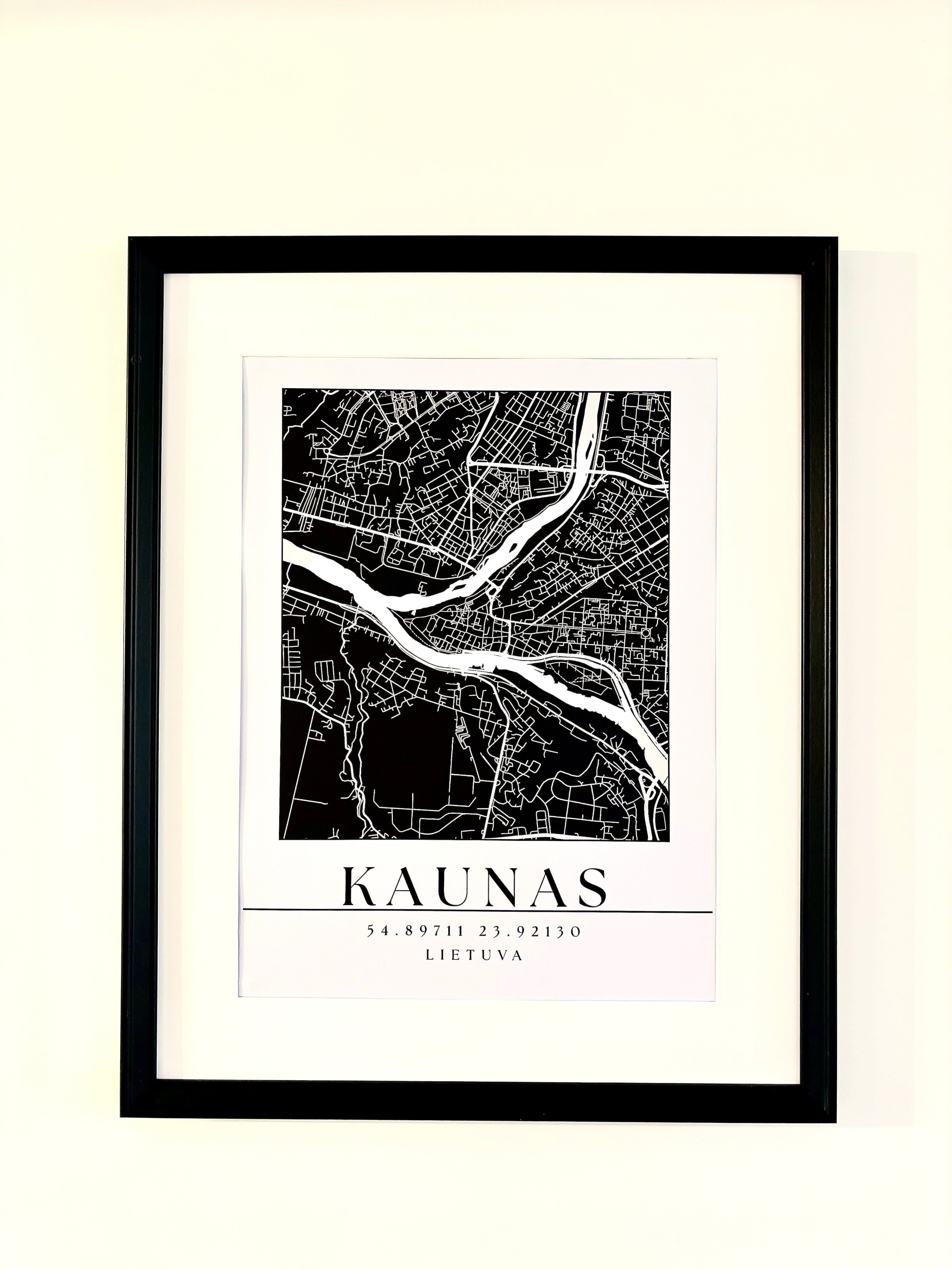 Minimalistinis Miesto Žemėlapis