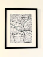 Minimalistinis Miesto Žemėlapis Pilnas