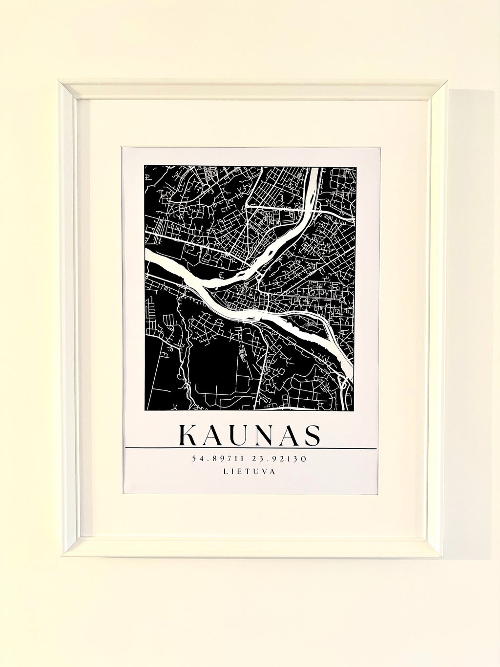 Minimalistinis Miesto Žemėlapis