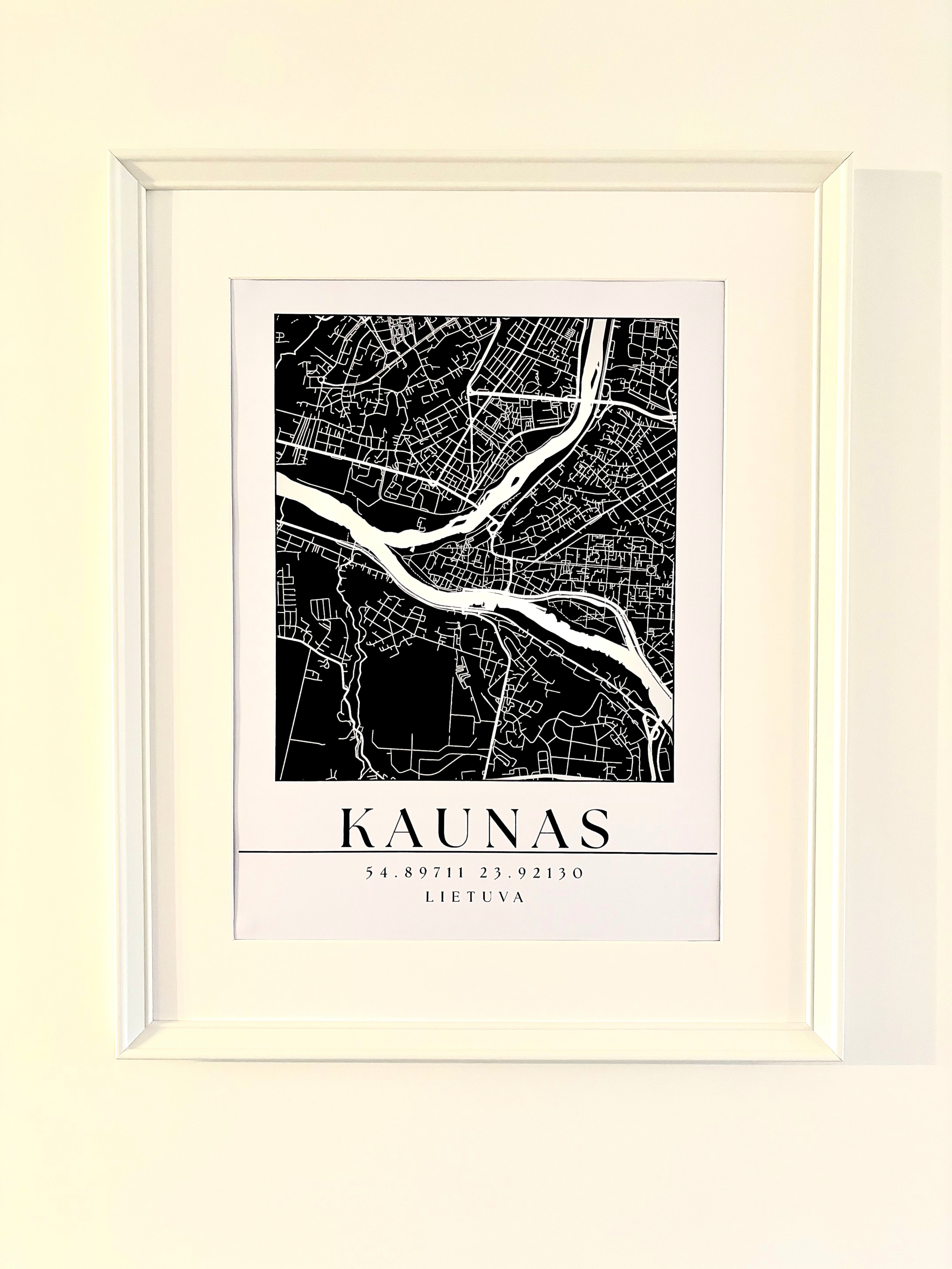 Minimalistinis Miesto Žemėlapis